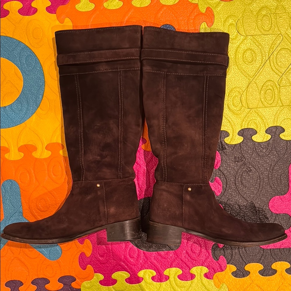 Prada Suede Riding Boots - Picture 5 of 8